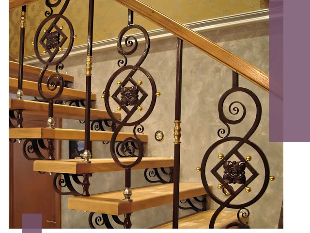 Изготовление кованых лестниц под ключ в Великом Новгороде