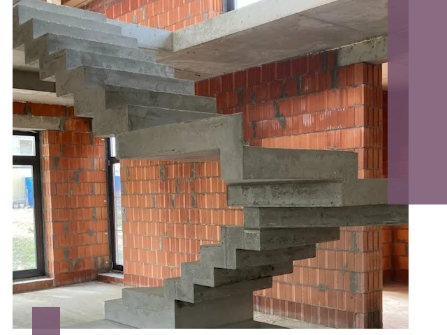 Изготовление бетонных лестниц под ключ в Великом Новгороде