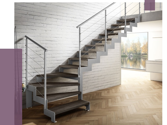 Г-образные лестницы под ключ в Великом Новгороде от 37084 руб. | ПРОЛЁТ-Влк