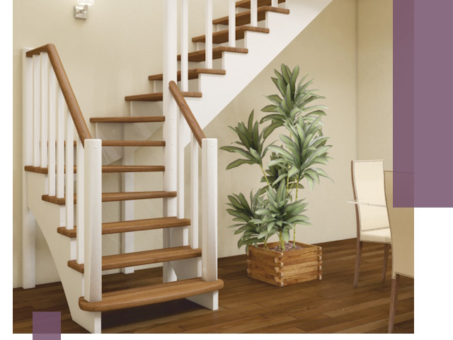 Г-образные лестницы под ключ в Великом Новгороде — изготовление и монтаж