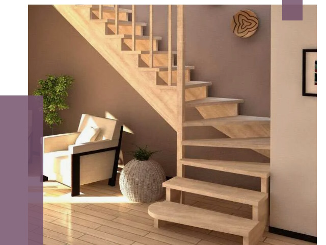 Изготовление Г-образных лестниц в Великом Новгороде от 18926 руб. 