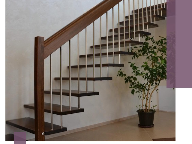 Лестницы на больцах под ключ в Великом Новгороде – изготовление и монтаж