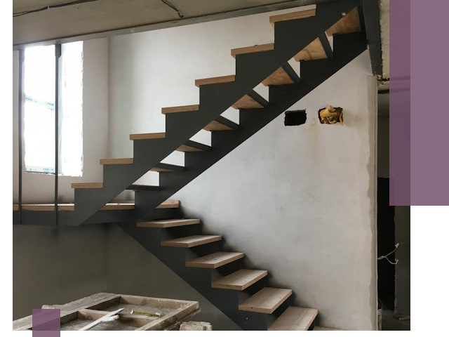 Изготовление лестниц на металлокаркасе в Великом Новгороде от производителя