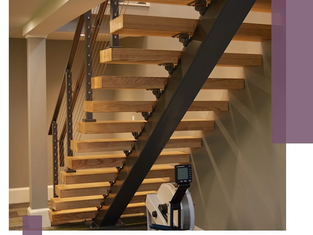 Лестницы на монокосоурах под ключ в Великом Новгороде - изготовление и монтаж