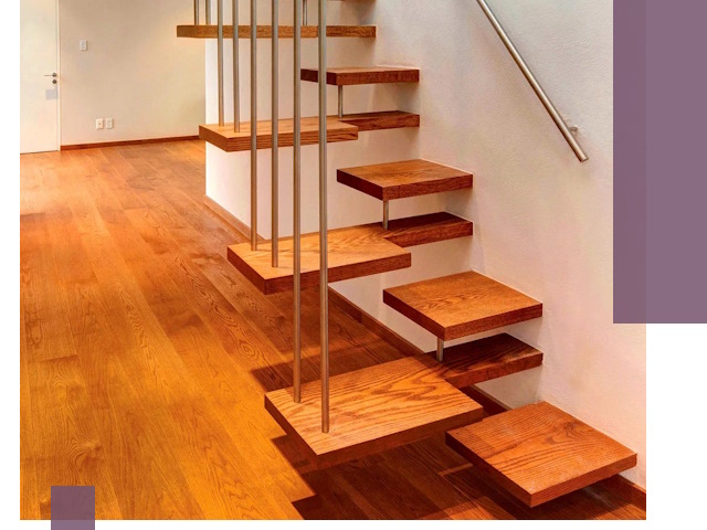 Лестницы «гусиный шаг» на заказ в Великом Новгороде для узких пространств