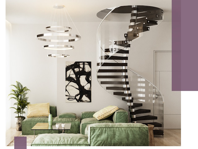 Лестницы для двухуровневой квартиры в Великом Новгороде — изготовление и монтаж