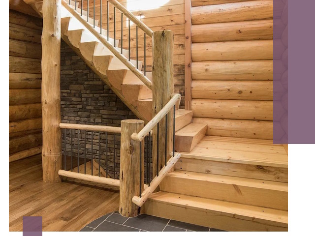 Лестницы в баню под заказ и профессиональный монтаж в Великом Новгороде