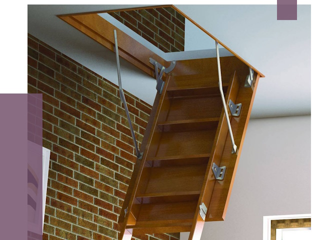 Установка чердачной лестницы в Великом Новгороде от 7826 руб. | ПРОЛЁТ-Влк