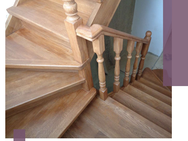 Дубовые лестницы под ключ в Великом Новгороде: изготовление и монтаж