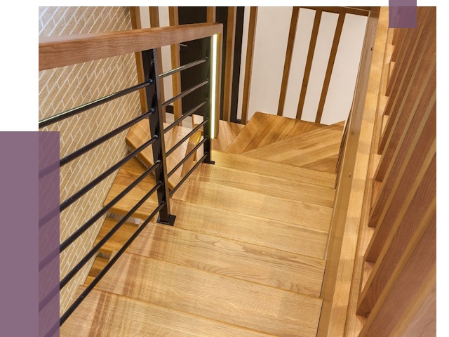 Лестницы из ясеня в Великом Новгороде под ключ от 10025 руб. 