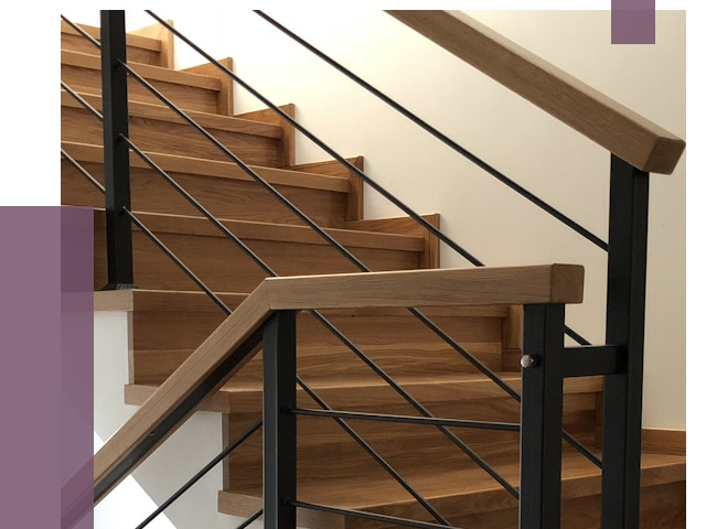 Обшивка металлической лестницы деревом в Великом Новгороде от 4348 руб.