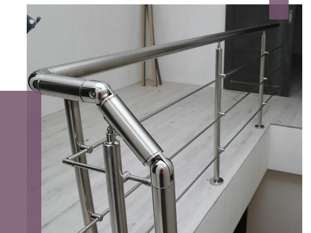 Перила из нержавеющей стали в Великом Новгороде от 9002 руб. под ключ | ПРОЛЁТ-Влк