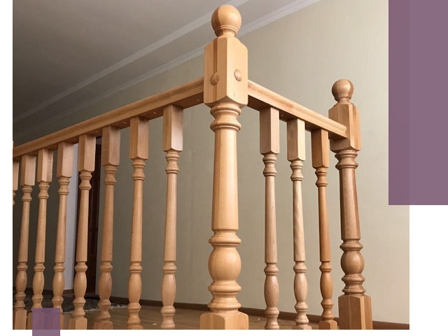 Деревянные перила на заказ в Великом Новгороде: монтаж и изготовление