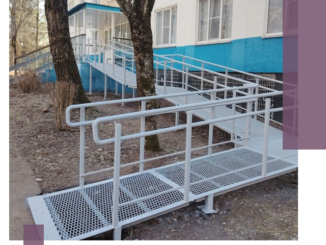 Пандусы под ключ в Великом Новгороде: изготовление, монтаж и демонтаж