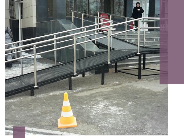 Стационарные пандусы под ключ в Великом Новгороде — изготовление и монтаж