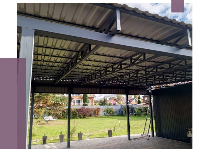 Монтаж навесов в Великом Новгороде от 7366 руб. — установка навеса | ПРОЛЁТ-Влк