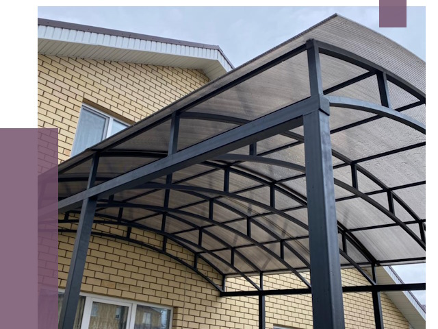 Монтаж козырьков в Великом Новгороде от 11509 руб. | ПРОЛЁТ-Влк