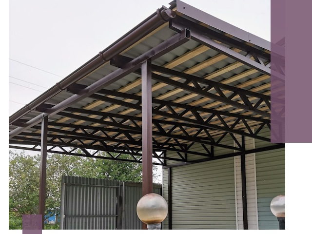 Навесы под ключ в Великом Новгороде: изготовление, монтаж и гарантия