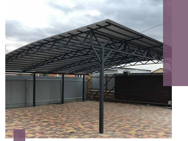 Недорогие навесы под ключ в Великом Новгороде — изготовление и монтаж