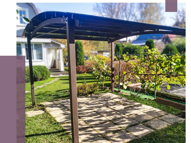 Навесы для дачи в Великом Новгороде от 12736 руб. под ключ — ПРОЛЁТ-Влк