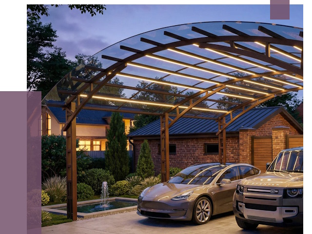 Металлические навесы в Великом Новгороде от 12685 руб. под ключ — ПРОЛЁТ-Влк