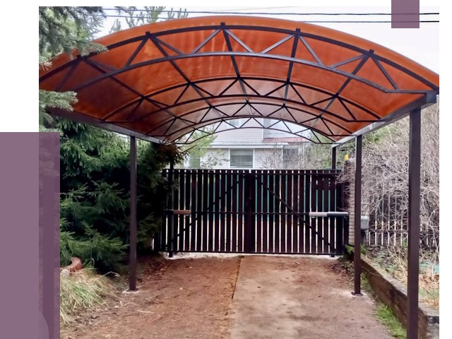 Арочные навесы в Великом Новгороде от 12736 руб. — изготовление и монтаж | ПРОЛЁТ-Влк