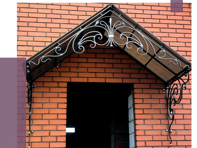 Металлические козырьки в Великом Новгороде от 10690 руб. 