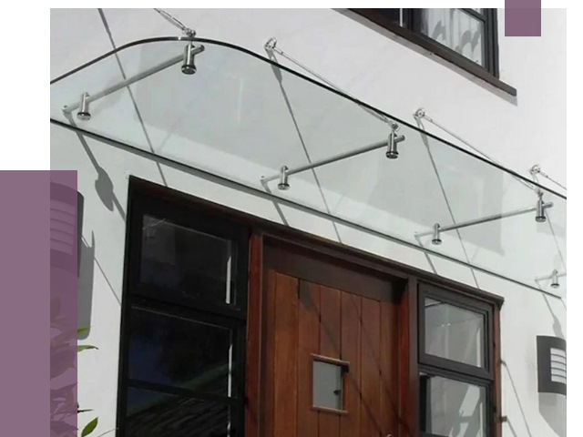 Стеклянные козырьки в Великом Новгороде от 18926 руб. | ПРОЛЁТ-Влк