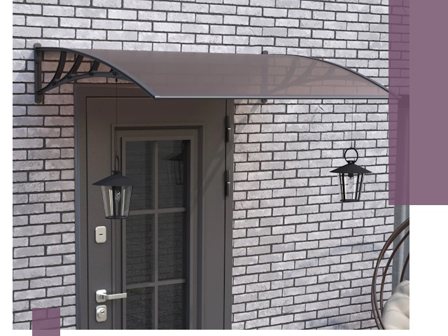 Недорогие козырьки и навесы под ключ в Великом Новгороде