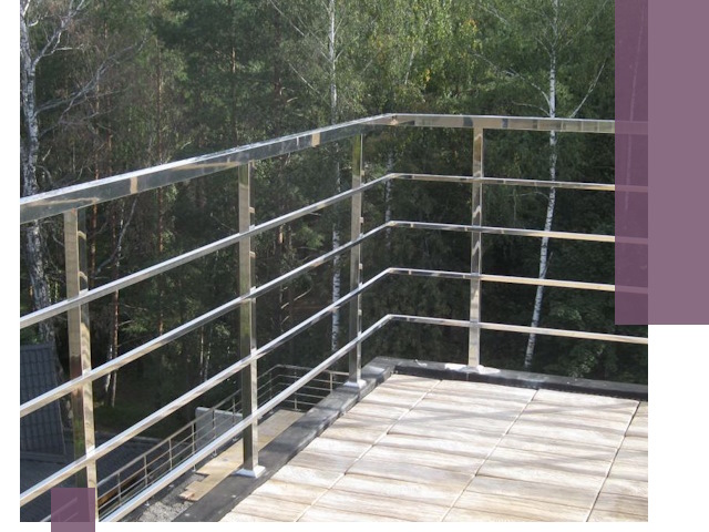 Парапеты из нержавеющей стали в Великом Новгороде — изготовление и монтаж