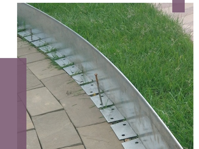 Металлические бордюры для тротуаров в Великом Новгороде от 8696 руб.