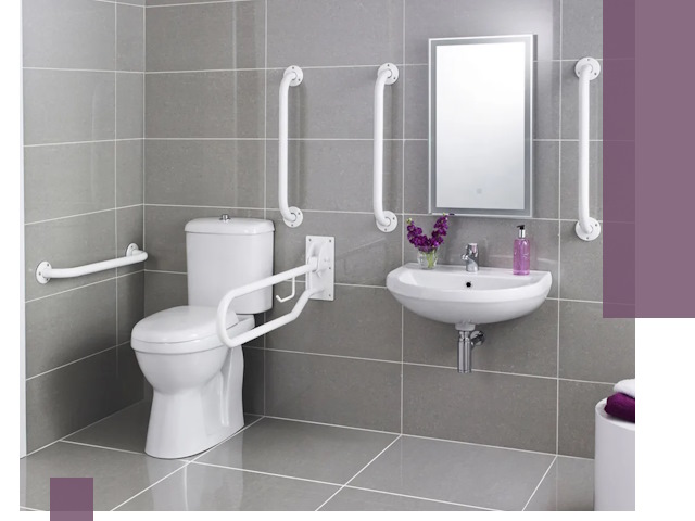 Поручни для санузлов в Великом Новгороде: установка, ремонт и монтаж