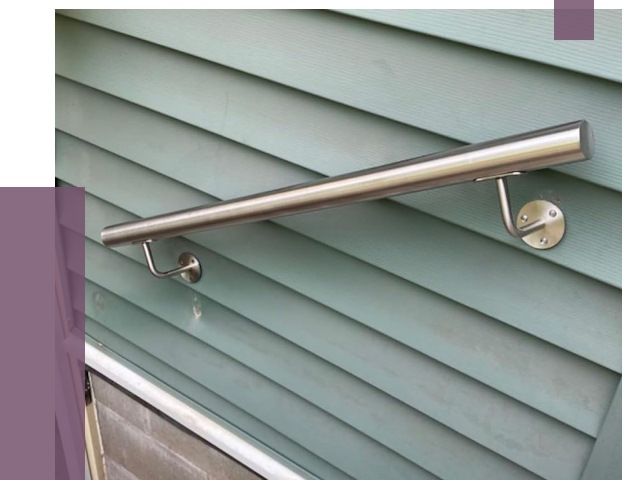 Поручни из нержавеющей стали в Великом Новгороде от 7673 руб.  | ПРОЛЁТ-Влк